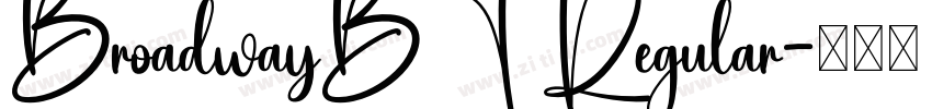 BroadwayBT Regular字体转换